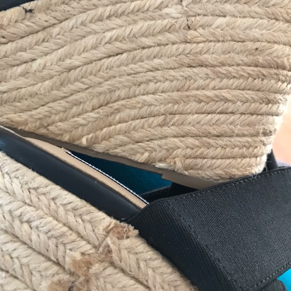 NWOT Steve Madden espadrille wedges black 8 9.5 - Picture 4 of 16